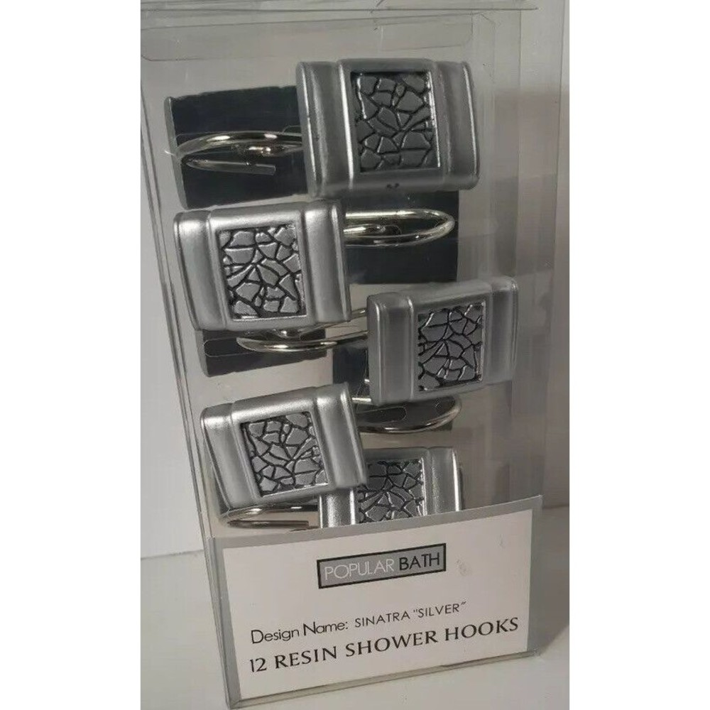 New Popular Sintra Bath Set Of 12 RESIN Shower Curtain Hooks